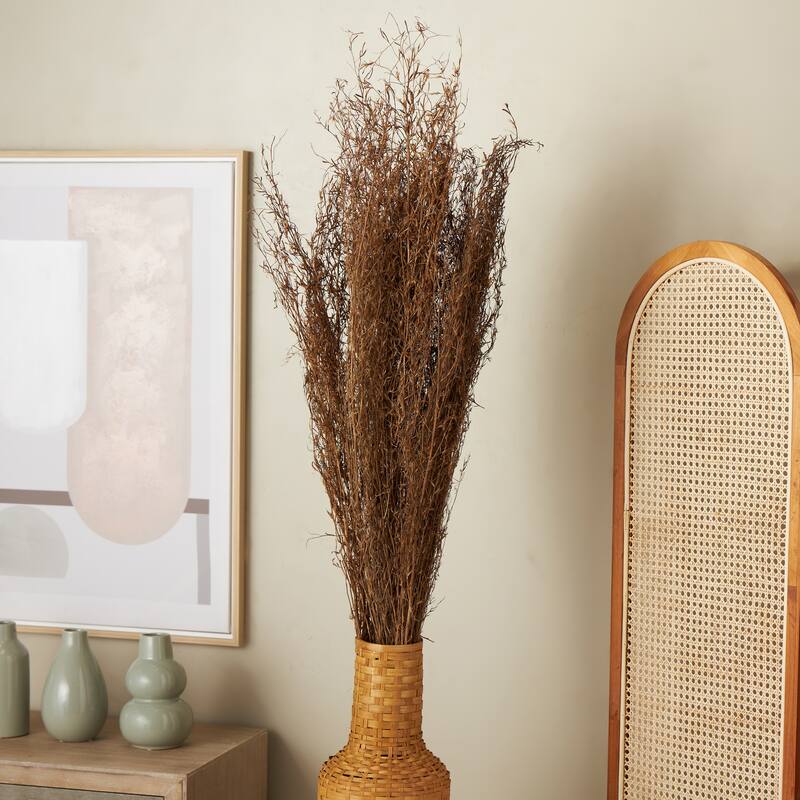 Brown Dried Plant Tall Sticks Home Decor Natural Foliage - Dark Brown