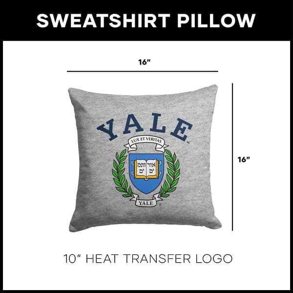 dimension image slide 0 of 4, NCAA Ivy League 16 Inch Sweatshirt Pillow