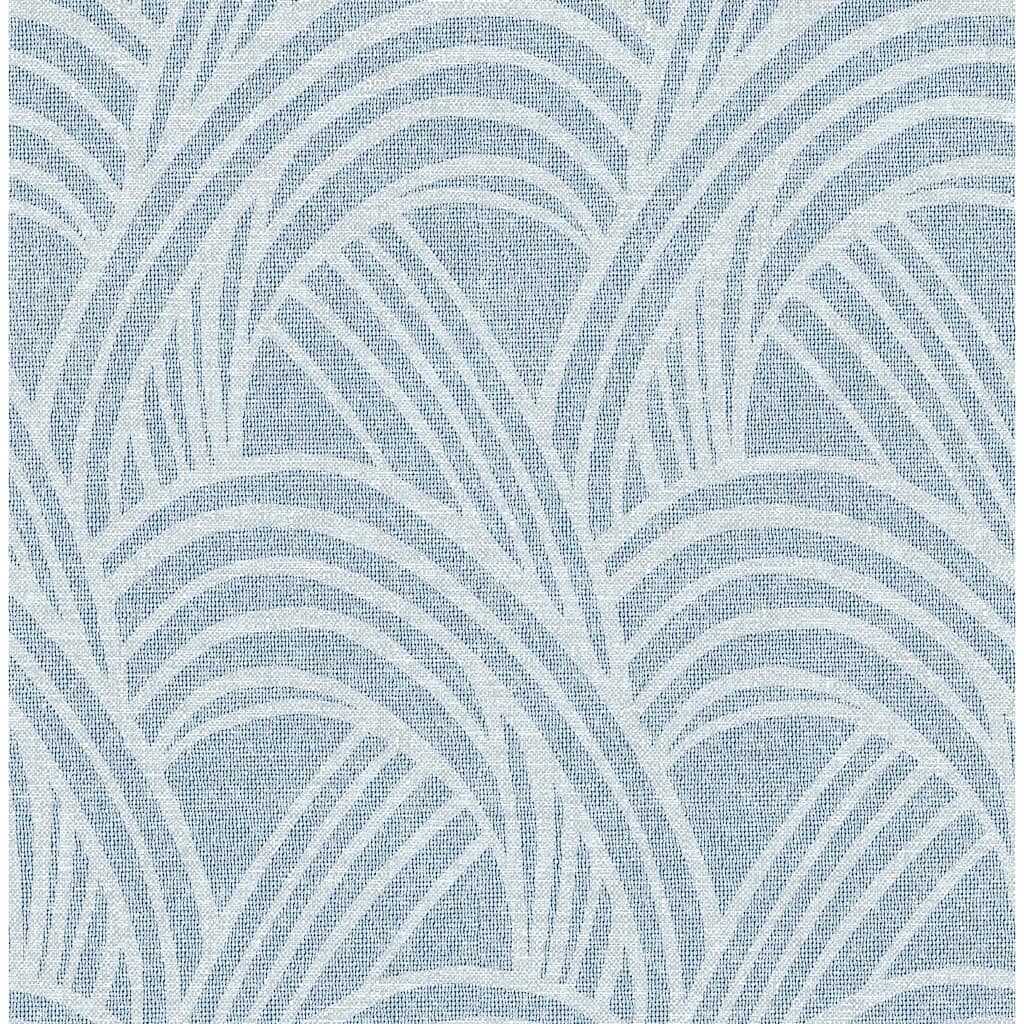 Scott Living Farrah Blue Geometric Wallpaper