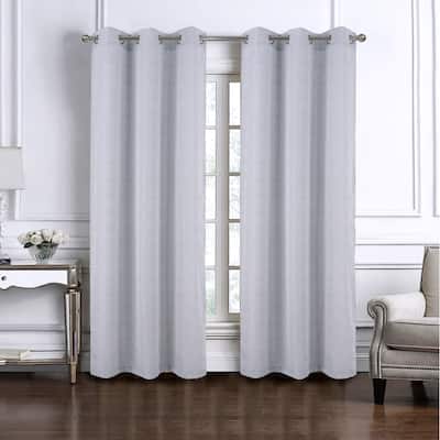 Lava Woven Jacquard Window Panel Set