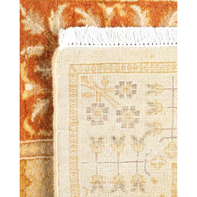 Overton Handknotted Wool Traditional Oriental Ivory Runner