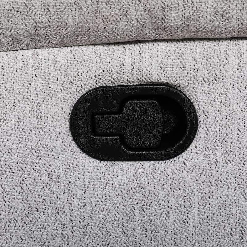 Burlap-Like-Fabric Upholstered Manual Motion Recliner