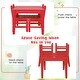 preview thumbnail 29 of 38, Costway 3PCS Kids Table & 2 Chairs Set Outdoor Heavy-Duty All-Weather - See Details