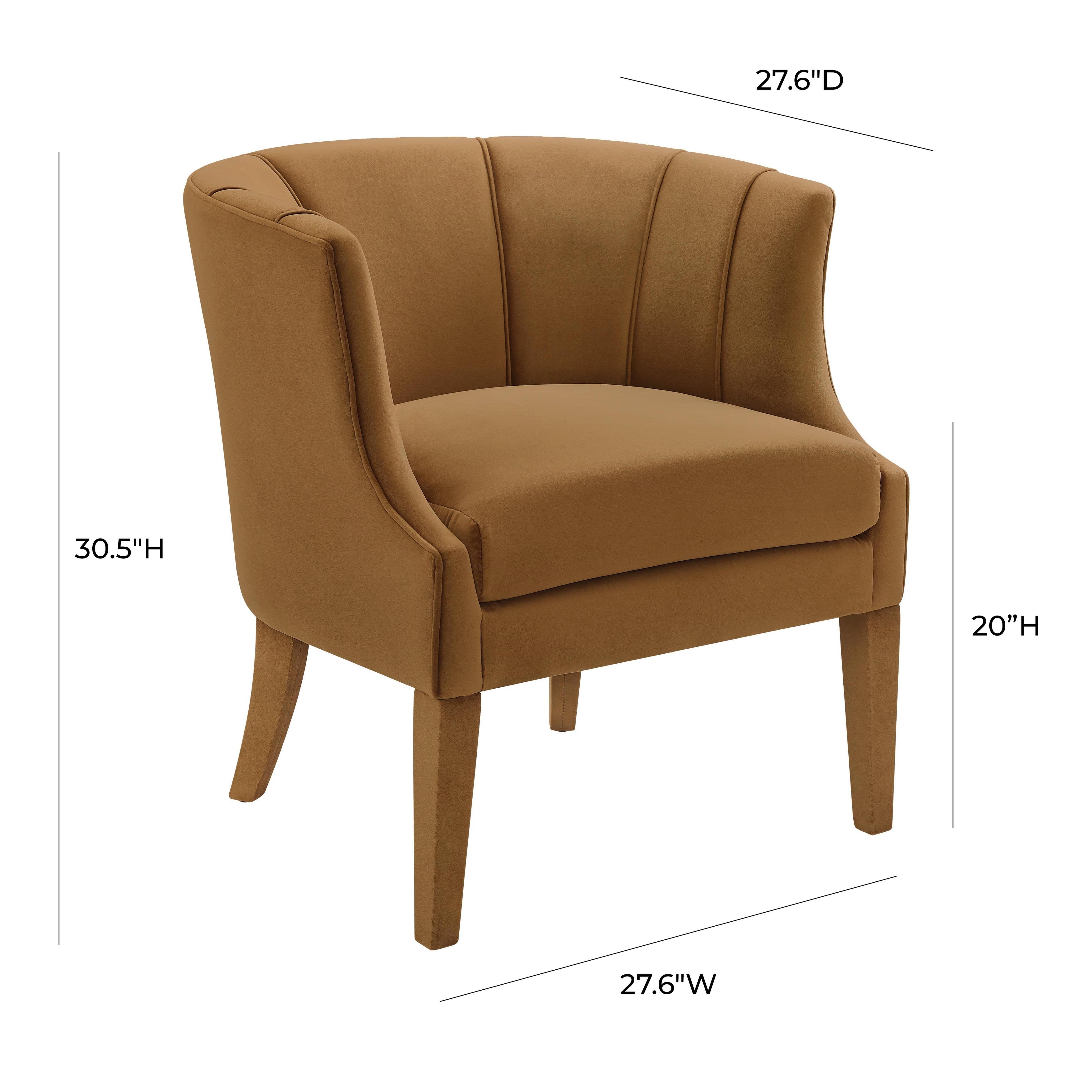 Torino velvet wingback clearance chair
