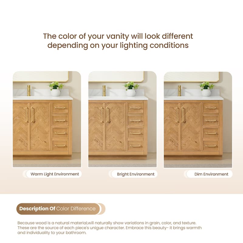 Jakarta Bath Vanity with Quartz Stone Top without Mirror