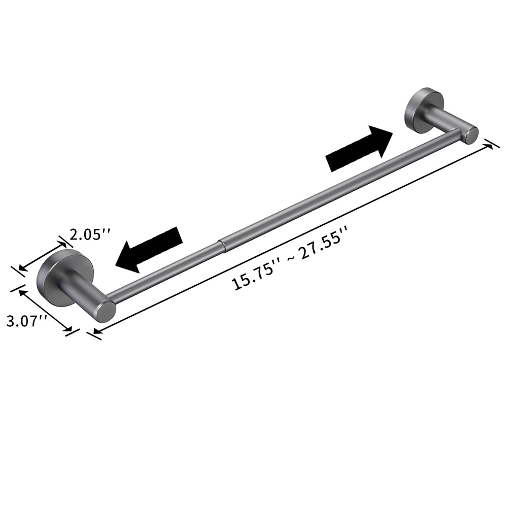 Adjustable length on sale towel bar