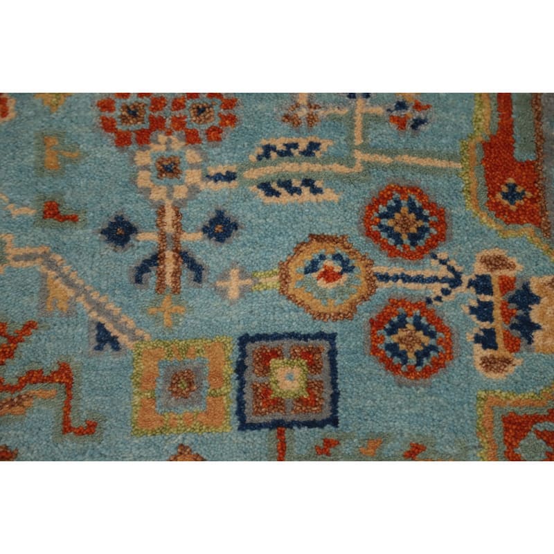Hand Knotted Oriental 100% Wool Carpet Traditional Medallion Navy Blue & Blues Kazak Area Rug - 5' 11'' X 3' 11''