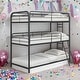 preview thumbnail 2 of 9, Furniture Triple Bunk Bed, Twin/Twin/Twin, black