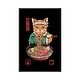 preview thumbnail 4 of 13, iCanvas "Neko Ramen" by Vincent Trinidad Framed Charcoal - 26x18