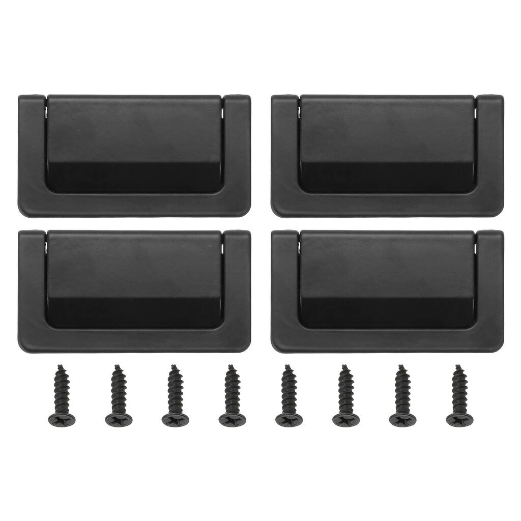 4 Pcs Hidden Closet Handles Zinc Alloy Concealed Drawer Pulls