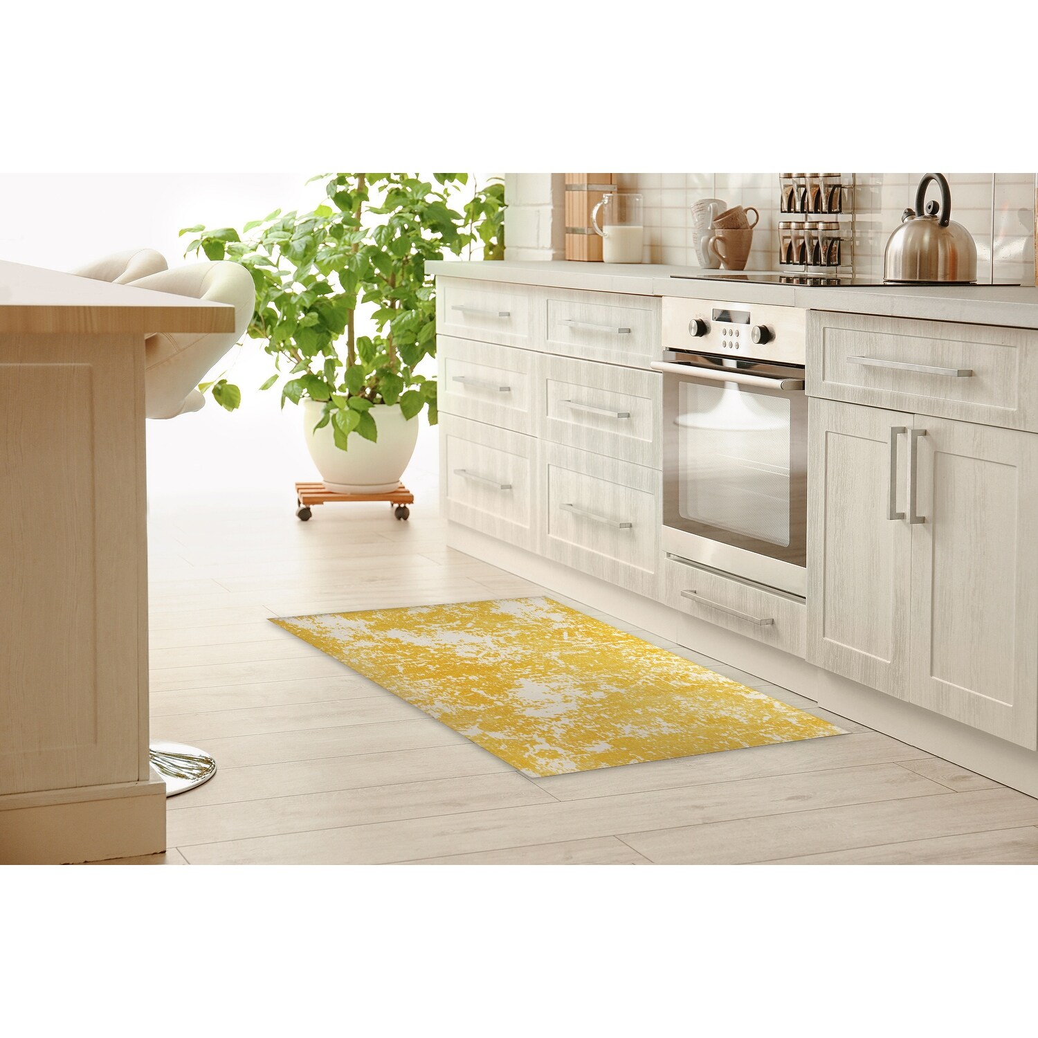 Parma Yellow Kitchen Mat By Kavka Designs