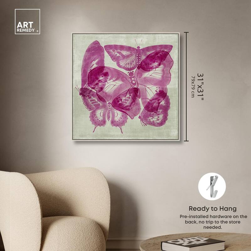 Fluttering Wings Canvas by Art Remedy
