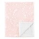 preview thumbnail 1 of 3, Pink Floral Vintage Lace Girl Baby Receiving Security Swaddle Blanket - Blush Luxurious Elegant Princess Boho Shabby Chic Luxury