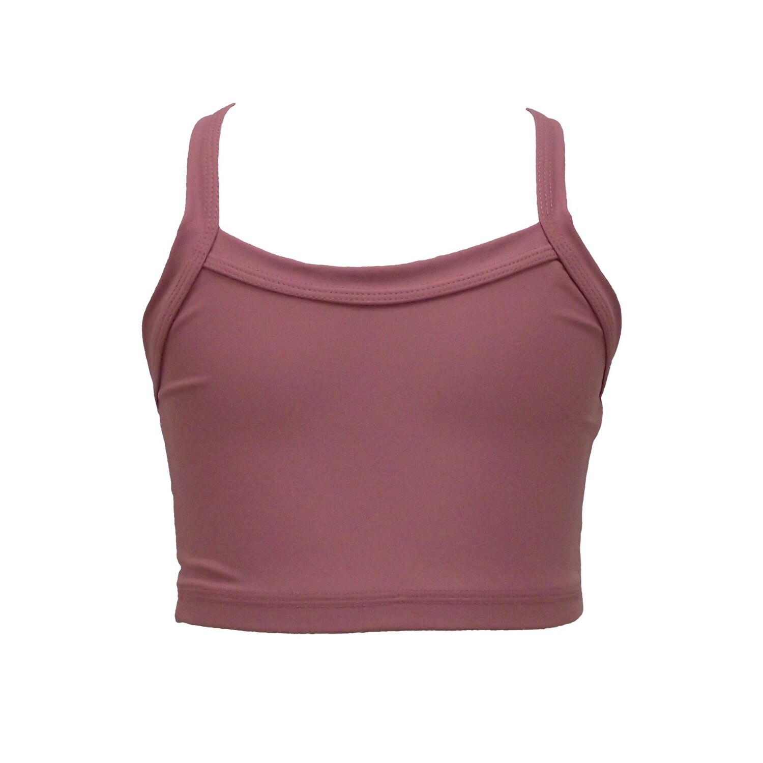 Shop Lexi Luu Girls Dusty Rose Solid Color Cross Back Dancewear
