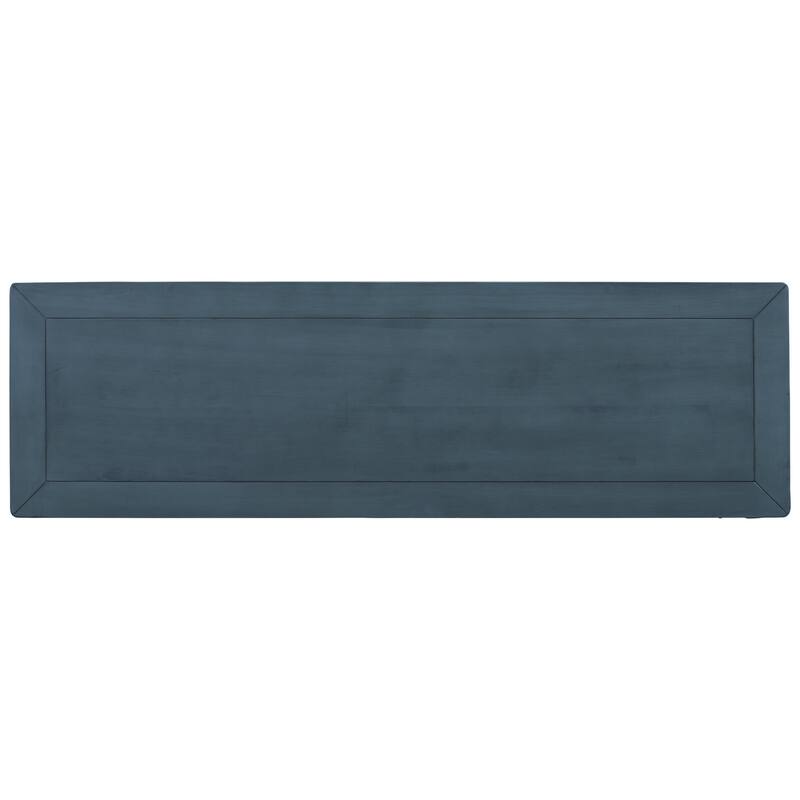 Navy Rustic Retro Style Console Table with Three Drawers - 15.00 x 50.00 x 30.00