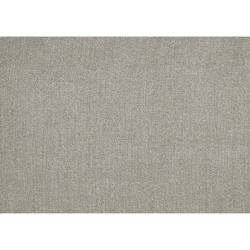 Reclining Chair 1Pc Sand-Color Textured Fabric Upholstered Nailhead Trim Wood Frame