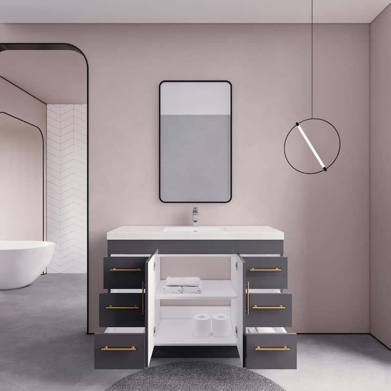 Eliza 48'' Freestanding Vanity with Single Sink