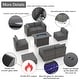 preview thumbnail 43 of 44, Outdoor 8 Pieces Sectional Wicker Sofa Set with Fire Pit