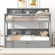 preview thumbnail 8 of 8, Twin Size Bunk Bed with Built-in Shelves and Storage Drawer