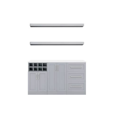 NewAge Products Home Bar 6-Piece Cabinet Set