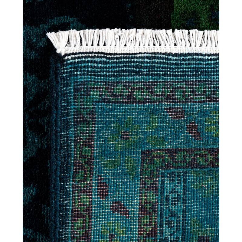 Overdyed One-of-a-Kind Hand-Knotted Area Rug - Black - 3' 3" x 5' 1"