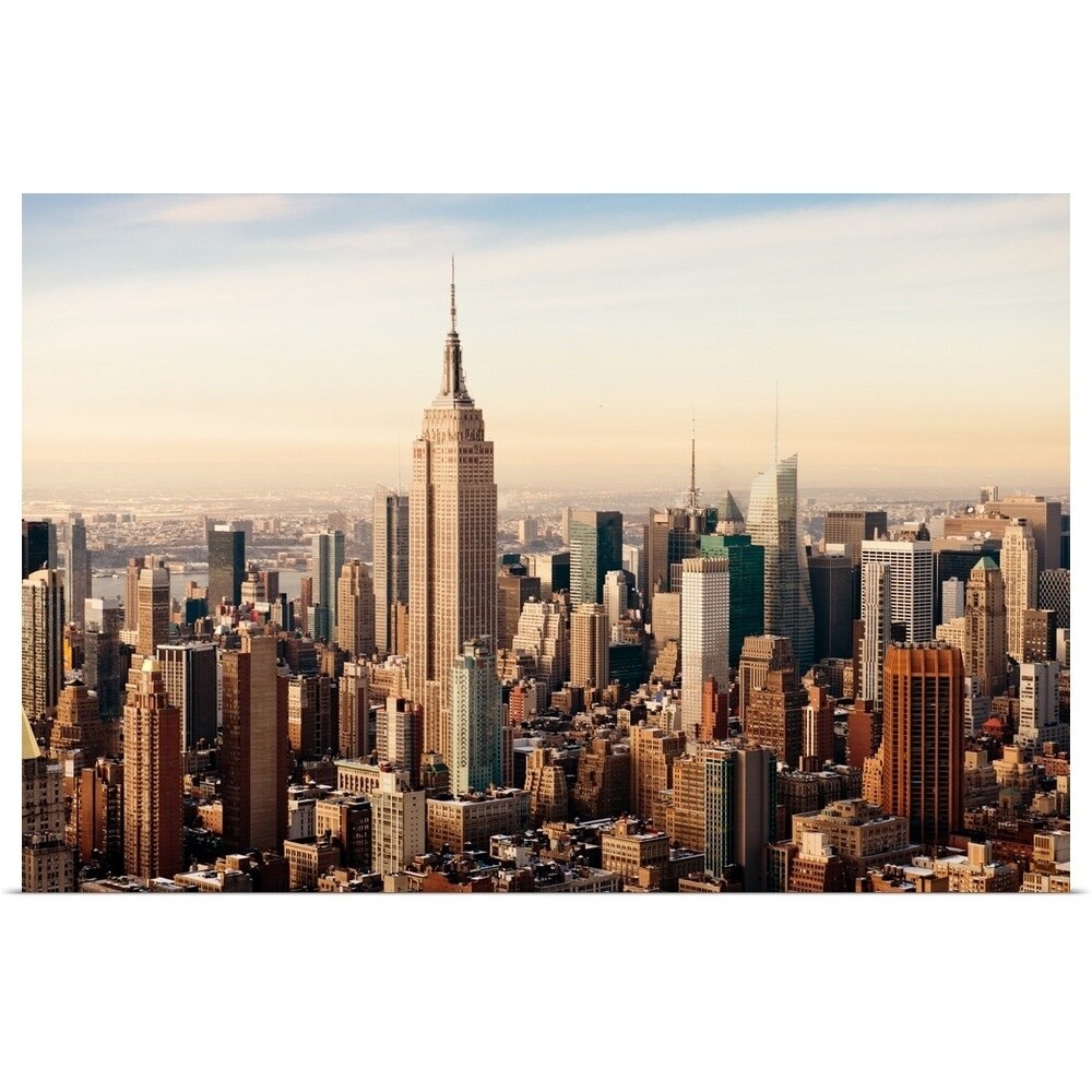 Shop New York City As Seen From Above Poster Print Overstock 16483822