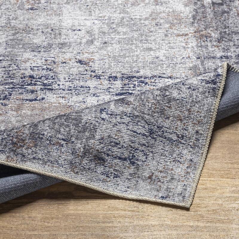 Livabliss Traditional Tahmis Medallion Washable Area Rug