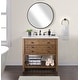 preview thumbnail 2 of 63, Monterey 37-inch Farmhouse Marble Solid Wood Bathroom Vanity