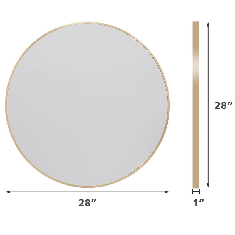 Maypex Aluminium Framed Circular Wall Mirror