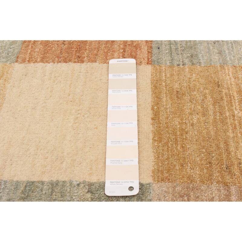 ECARPETGALLERY Hand-knotted Finest Peshawar Ziegler Ivory Wool Rug - 6'6 x 8'4