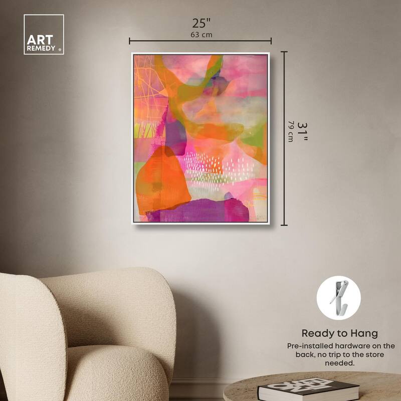 Garnet Gleam V Canvas by Art Remedy