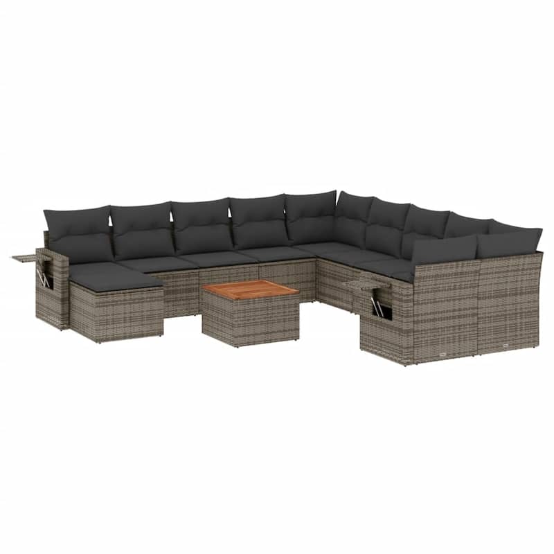 vidaXL Garden Sofa Set Poly Rattan Large Modular Garden Sofa Set