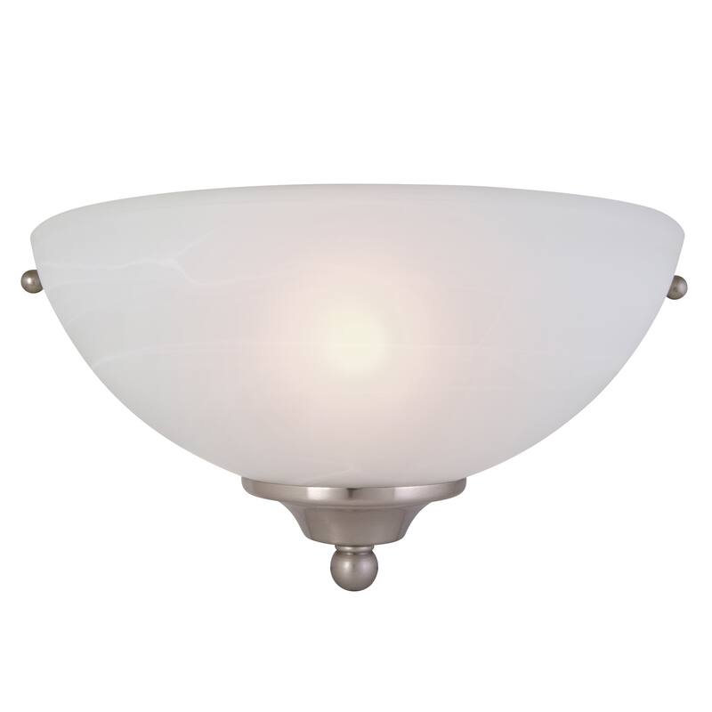 511584 Millbridge Traditional 1-Light Indoor Dimmable Wall Sconce - Satin Nickel