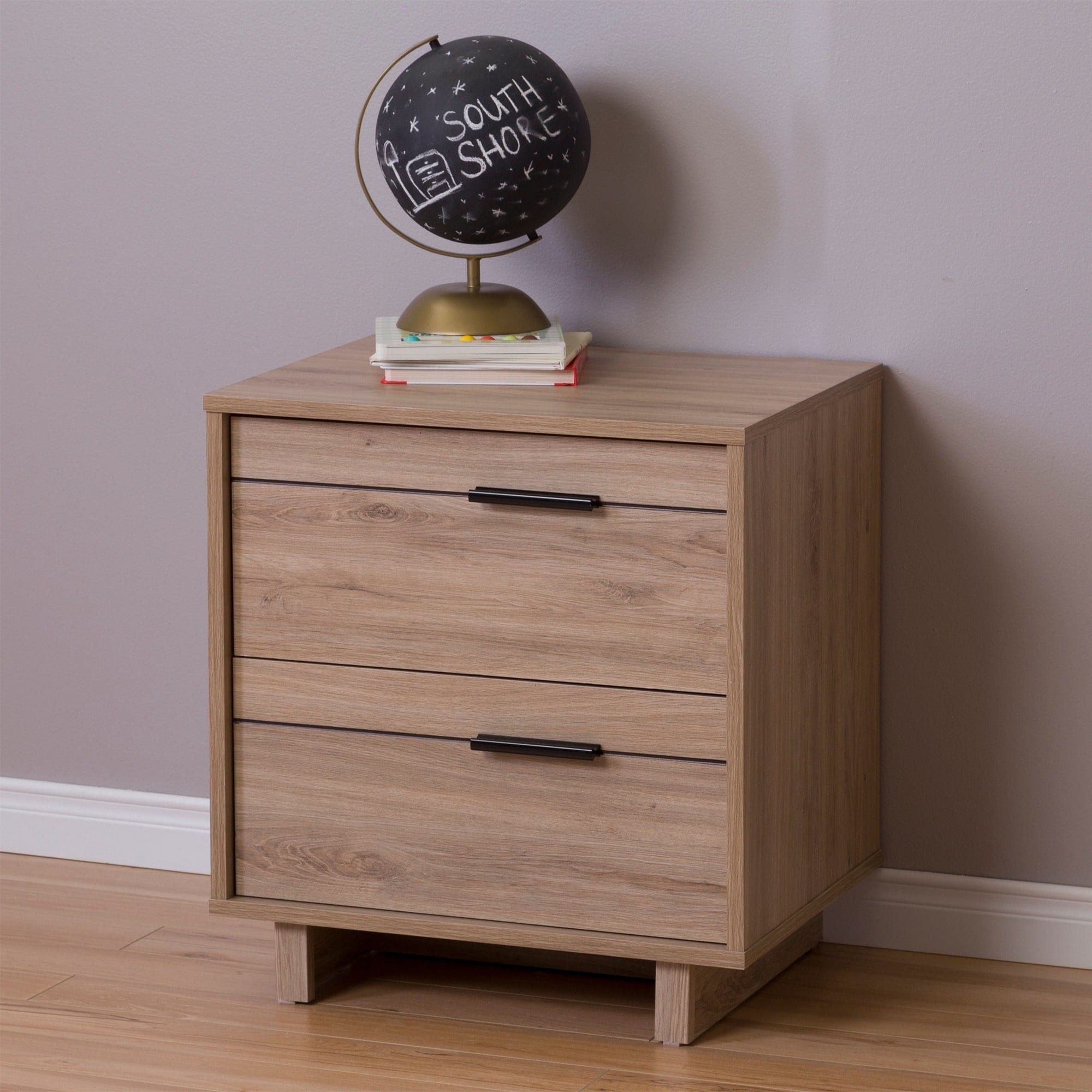 Shop South Shore Fynn 2 Drawer Nightstand On Sale Overstock 10296173