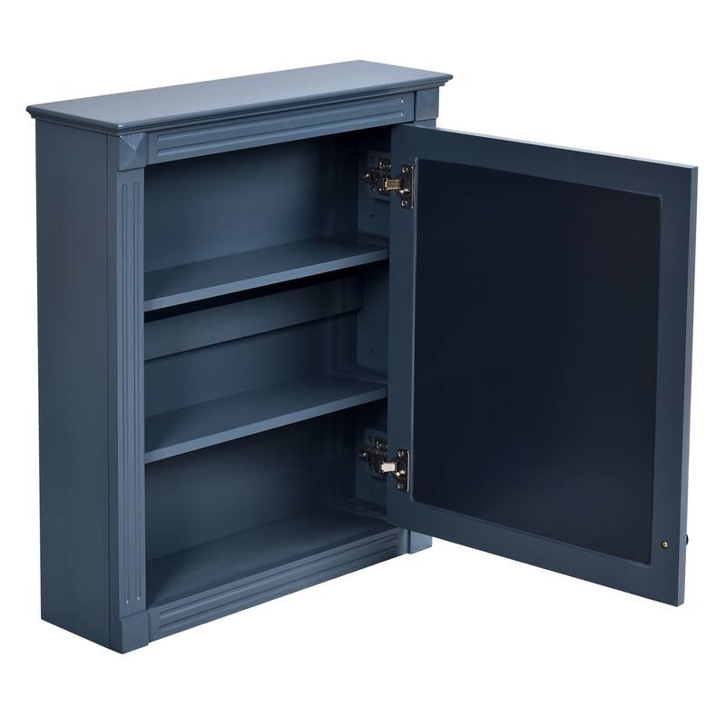 24'' x 27'' Wall Mounted Bathroom Storage Cabinet with Mirror, Medicine Cabinet with Height Adjustable Shelf