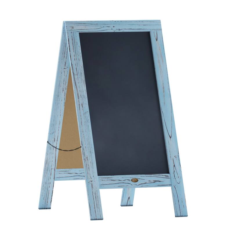 Wood A-Frame Magnetic Chalkboard Set-Markers, Stencils, and Magnets