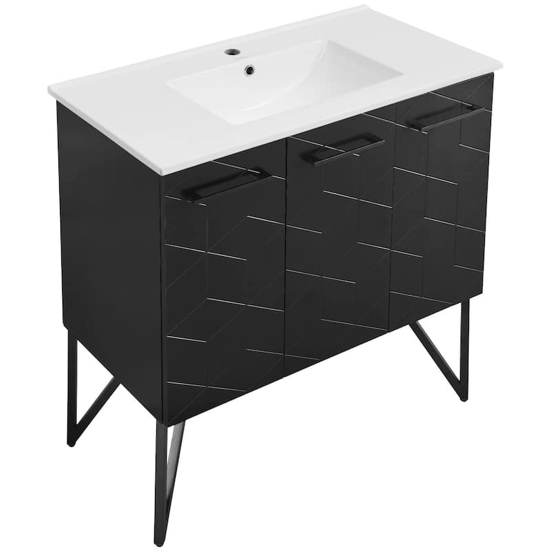 Swiss Madison SM-BV261 Annecy 37" Free Standing Single Basin Vanity