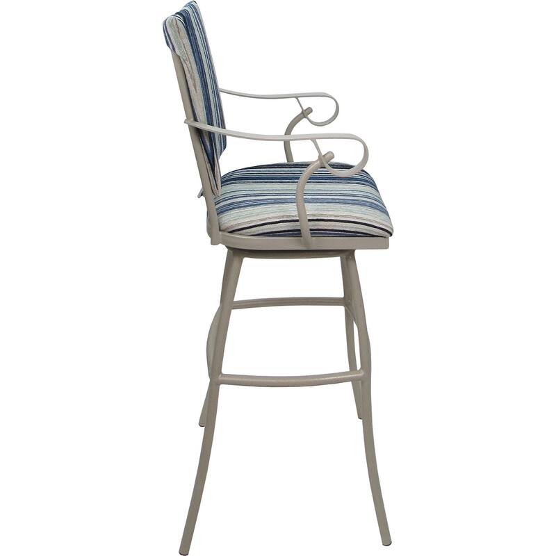 Set of 3 Outdoor Indoor Bar Stool Counter Extra Tall - Jenna PB Arms