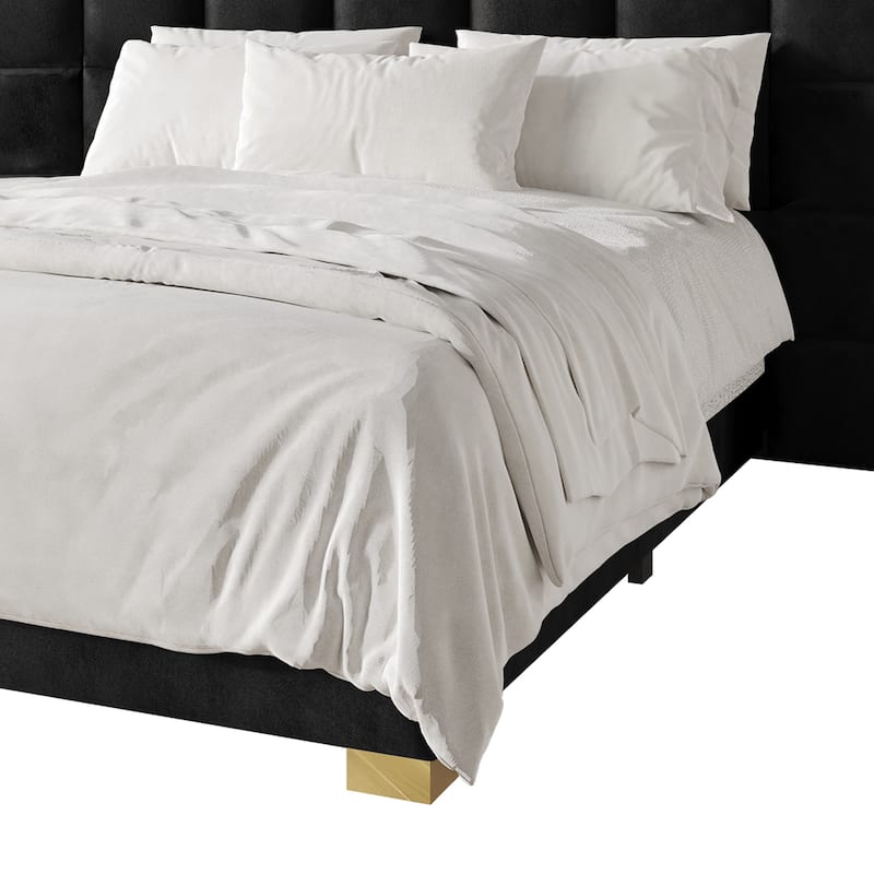 CraftPorch Mid-Century Modern Wall Panel Bedroom Set