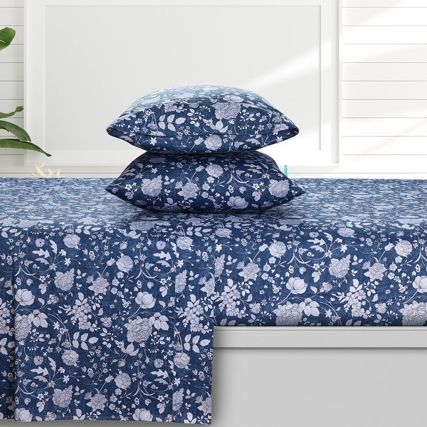 Azores Home Organic Cotton Sateen 300 Thread Count Deep Pocket