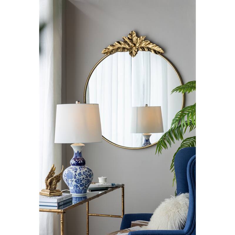 A&B Home Round Ceramic Vase Lamp