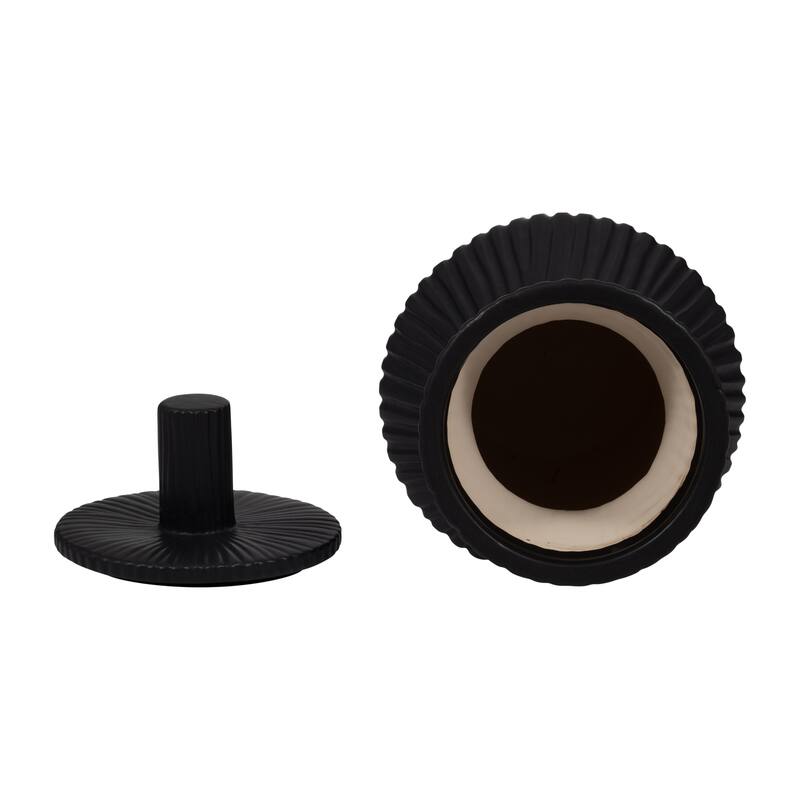 Sagebrook Home's Stoneware Vase Lidded Jar