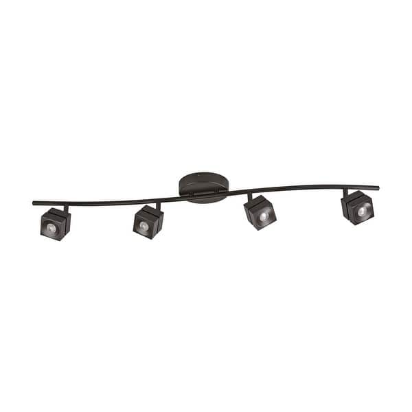 slide 1 of 1, Cantrell 4-light Oil-Rubbed Bronze LED Track Head