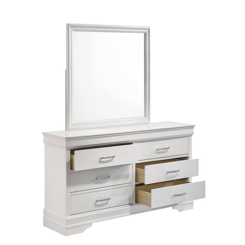 Modern Brooklyn 6 Drawer Dresser made with Wood