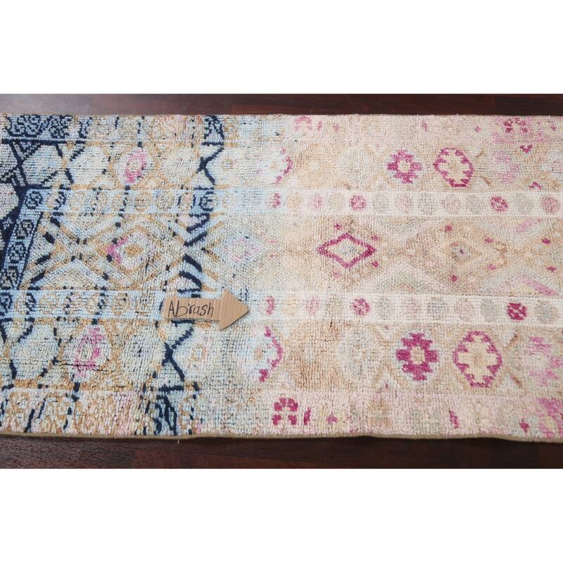 Clearance Antique Look Anatolian Oriental Wool Runner Rug Hand-knotted - 3'1" x 12'9"