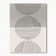 preview thumbnail 2 of 6, Designart "Minimal Geometric Lines And Circle IX" Modern Canvas Wall Art Print