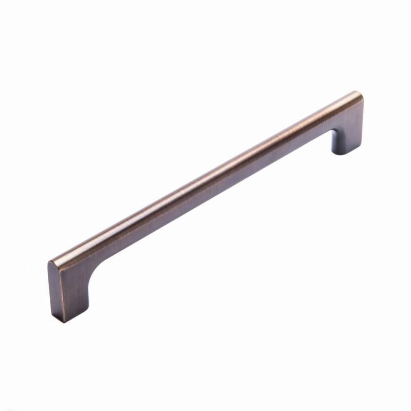 RK International Hampton 8 Inch Center to Center Handle Cabinet Pull - Brushed English