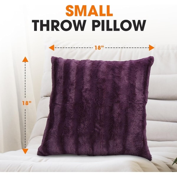 dimension image slide 5 of 59, Cheer Collection Decorative Throw Pillows for Couch & Bed (Set of 2)