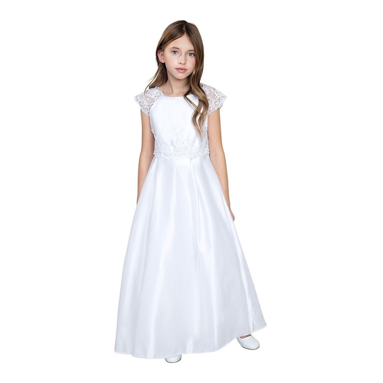 white communion dresses for juniors