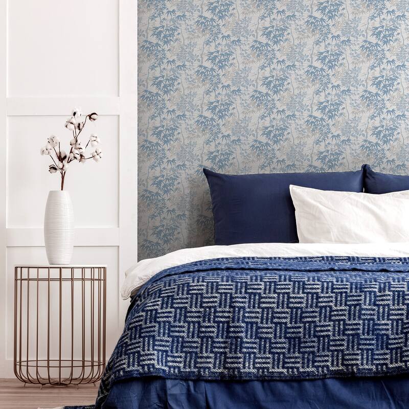 Arthouse Elinore Blue Bamboo Trail Wallpaper
